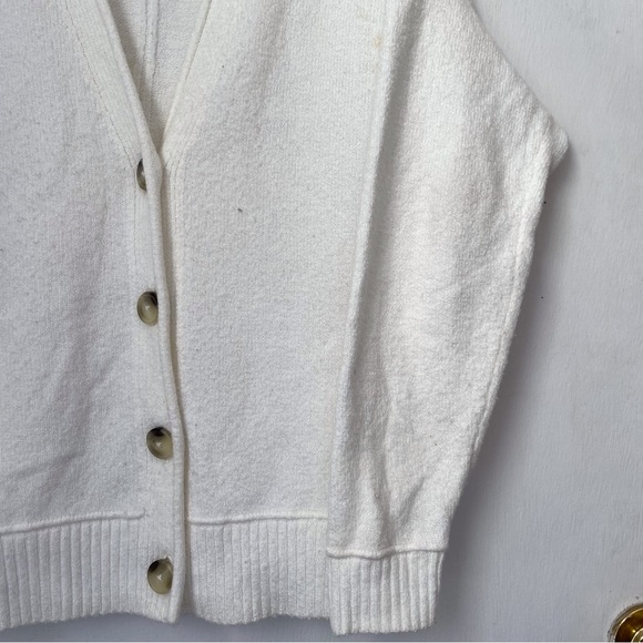 Hollister white oversize cardigan S - Picture 2 of 10